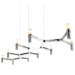 Lampa wisząca CANDLES-10 chrom 165 cm