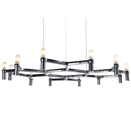 Lampa wisząca CANDLES-12B chrom 106 cm