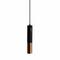 Lampa wisząca GOLDEN PIPE-13 czarno złota 60 cm