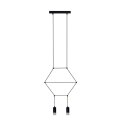 Lampa wisząca LINEA-2 czarna 35 cm