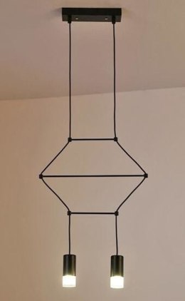 Lampa wisząca LINEA-2 czarna 35 cm