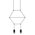 Lampa wisząca LINEA-2 czarna 35 cm