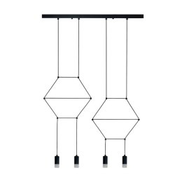 Lampa wisząca LINEA-4 LONG czarna 70 cm