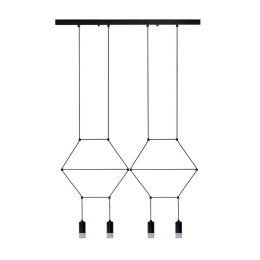 Lampa wisząca LINEA-4 LONG czarna 70 cm