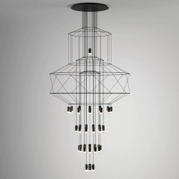 Lampa wisząca LINEA-43 czarna 90 cm