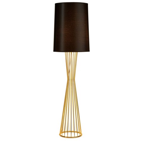 Lampa podłogowa FILO-1 czarno - złota 145 cm