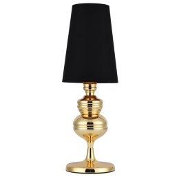 Lampa stołowa QUEEN złoto czarna 18 cm