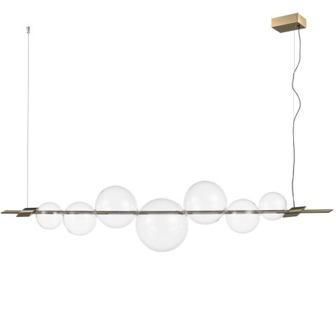 Lampa wisząca AMORE LED złota 153 cm