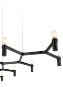 Lampa wisząca CANDLES-10 czarna 165 cm