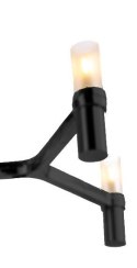 Lampa wisząca CANDLES-10 czarna 165 cm