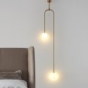 Lampa wisząca LOOP złota 123 cm