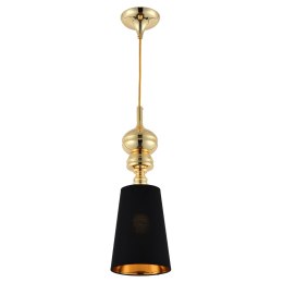 Lampa wisząca QUEEN-1 złoto czarna 18 cm