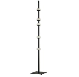 Lampa podłogowa RINGO czarna 182 cm