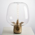 Lampa stołowa FATA transparentno złota 35 *46 cm