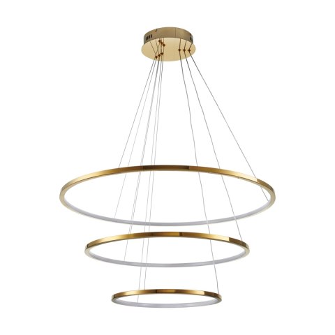 Lampa wisząca CIRCLE SLIM 40+60+80 LED złoty 40 cm + 60 cm + 80 cm