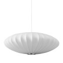 Lampa wisząca SILK FLAT biała 50 cm