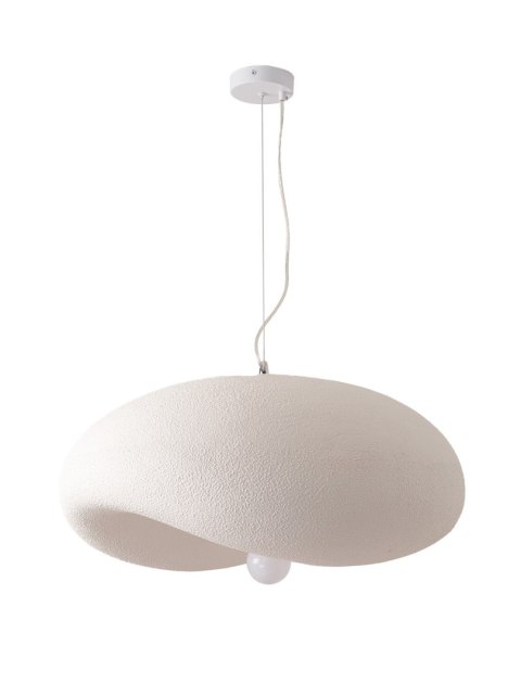 Lampa wisząca STONE FLAT biała 40 cm