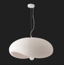 Lampa wisząca STONE FLAT biała 40 cm