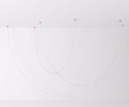 Lampa wisząca SNAKE LED wąż ledowy złota 500 cm