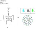 LAMPA WISZĄCA ARWENA 50 cm