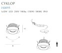 OPRAWA WPUSTOWA CYKLOP CZARNA IP65