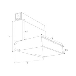 LAMPA MAGNETYCZNA ŁAMANA SYSTEM DALI 6W 323LM 3000K