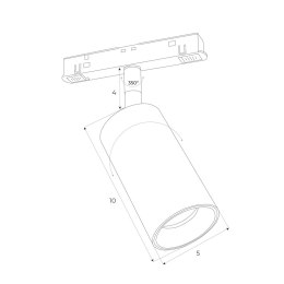 REFLEKTOR MAGNETYCZNY SYSTEM ZIGBEE 12W 664LM 2700/5000K