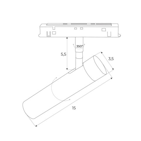 REFLEKTOR MAGNETYCZNY SYSTEM ZIGBEE 8W 578LM 2700/5000K