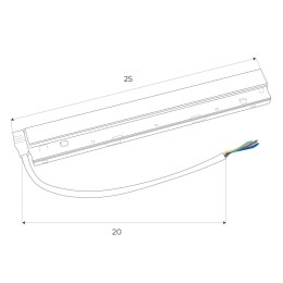 Zasilacz wewnętrzny DALI 100W do szyn magnetycznych