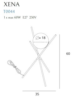 LAMPA STOŁOWA XENA