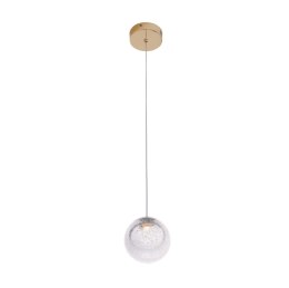 LAMPA WISZĄCA ZOE 1x1,5W ZŁOTA