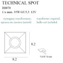 OPRAWA WPUSTOWA TECHNICAL SPOT, GU5.3