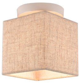 BOHO LAMPA SUFITOWA 1X40W E27 BIAŁY ABAŻ. LEN