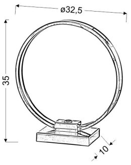 CIRCLE LAMPA GABINETOWA 9W LED CHROM