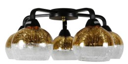 CROMINA GOLD LAMPA SUFITOWA 5X60W E27 CZARNY