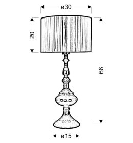 GILLENIA LAMPA GABINETOWA 60CM 1X60W E27