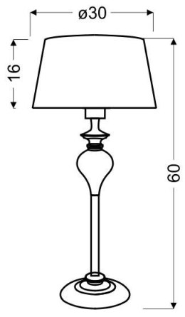 GILLENIA LAMPA GABINETOWA 60CM 1X60W E27