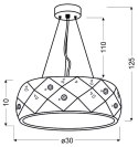 GLANCE LAMPA WISZĄCA 30 17W LED 4000K CZARNY