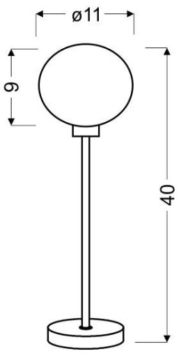 SPHERE LAMPA GABINETOWA 1X40W G9 CHROM