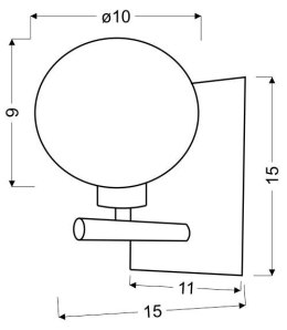 WIND LAMPA KINKIET 1X40W G9 CHROM