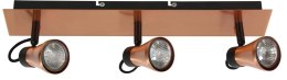 ANGUS LAMPA SUFITOWA LISTWA 3X50W GU10 CZARNY+MIEDZIANY