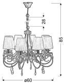 DYNASTY LAMPA WISZĄCA 8X40W E14 PATYNA