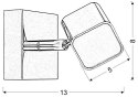 FORMA LAMPA KINKIET 1X4W LED CHROM