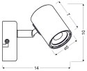 HALLEY LAMPA KINKIET 1X4W LED BIAŁY