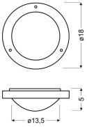 AQUILA LAMPA SUFITOWA PLAFON 18 1X40W G9 SATYNA NIKIEL IP44 (BŻ)