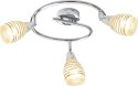 JUBILAT LAMPA SUFITOWA SPIRALA 3X10W E14 LED CHROM