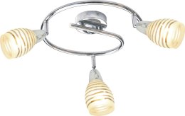 JUBILAT LAMPA SUFITOWA SPIRALA 3X10W E14 LED CHROM