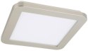 NEXIT LAMPA SUFITOWA PLAFON 22,5X22,5 12W LED IP44 SATYNA+BIAŁY 3000K