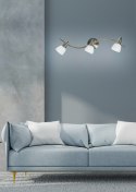 SELIA LAMPA SUFITOWA LISTWA 3X40W G9 NIKIEL MAT/CHROM BIAŁY (BŻ)