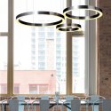 Lampa wisząca CIRCLE 100 LED nikiel szczotkowany 100 cm